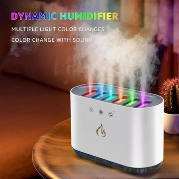 Dynamic Humidifier with Multi-Color LED Lights